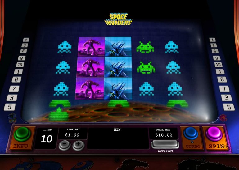 Slot machine Space Invaders